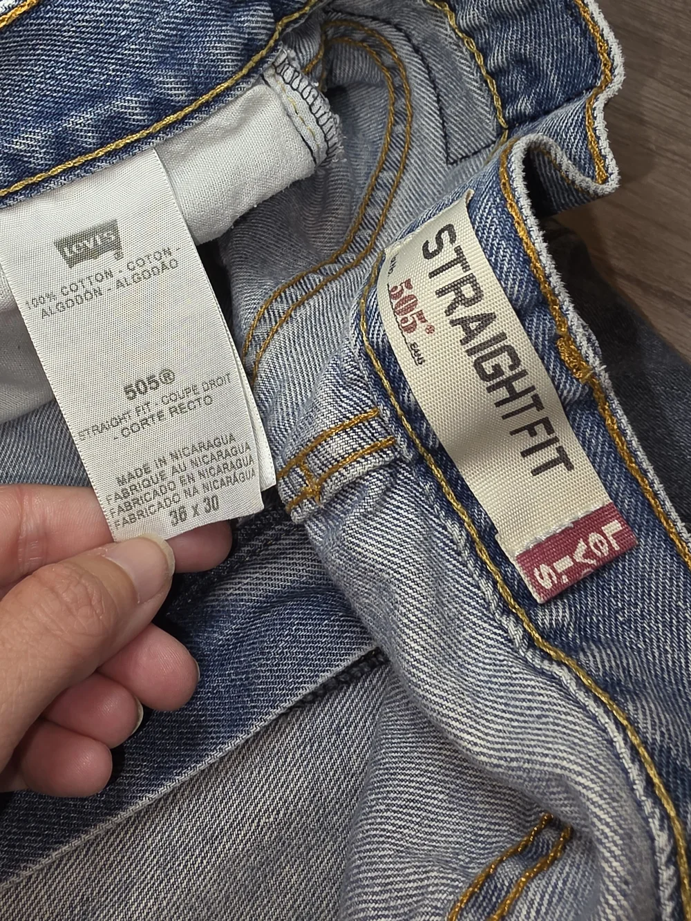 Levi's 505 Straight Fit Jeans Men's Size 36x30 J018